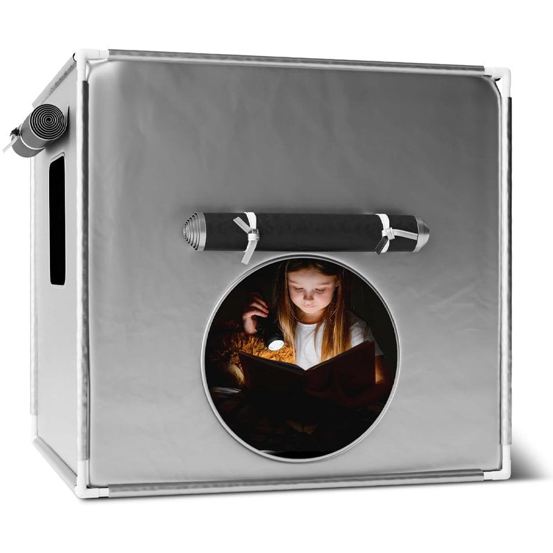Pop-up sensory dark den calming tent for children with autism and adhd