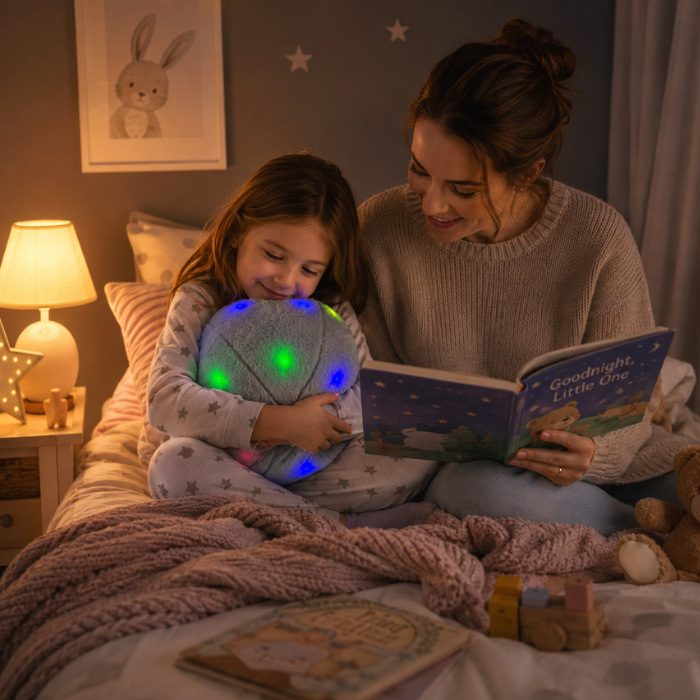 Playlearn Grey LED Massage Cushion | Vibrating Sensory Cushion