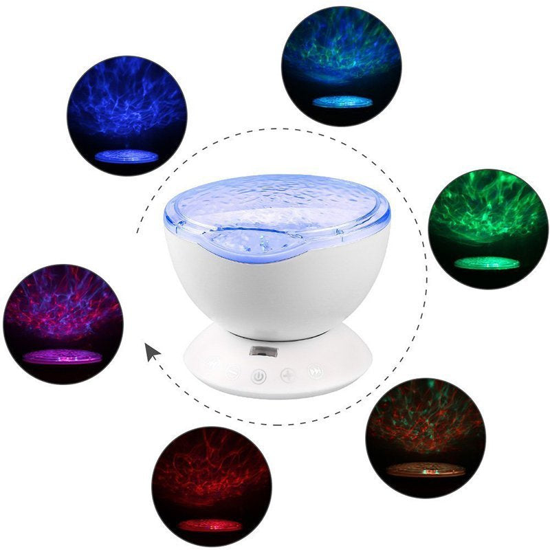 Ocean Wave Projector — Calming Sensory Light & Sound Soother for Autism, ADHD & Sensory Needs